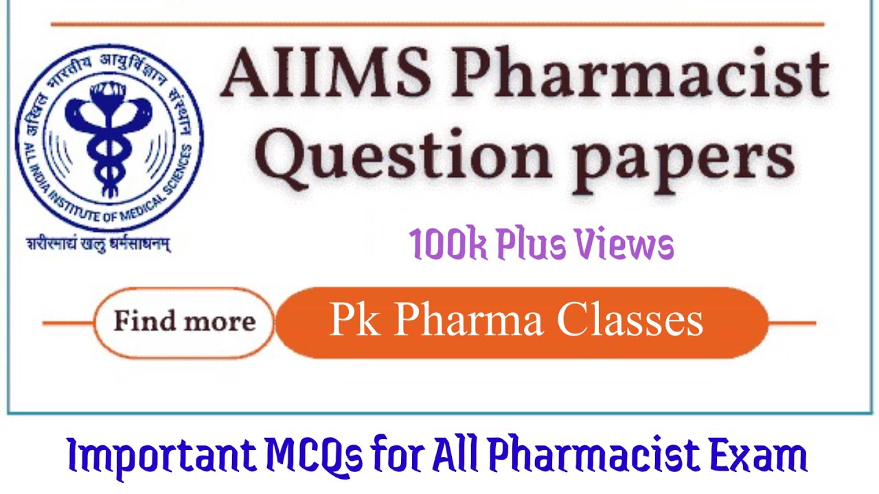 Watch video AIIMS Pharmacist Previous Exam Paper || Aiims Pharmacist Exam Paper || AiimsDelhiPharmacistVacancy Now AIIMS Pharmacist Previous Exam Paper || Aiims Pharmacist Exam Paper || AiimsDelhiPharmacistVacancy
