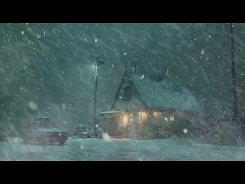 Intense Blizzard & Heavy Wind Sounds for Sleeping┇Icy Snowstorm┇Howling Wind & Blowing Snow