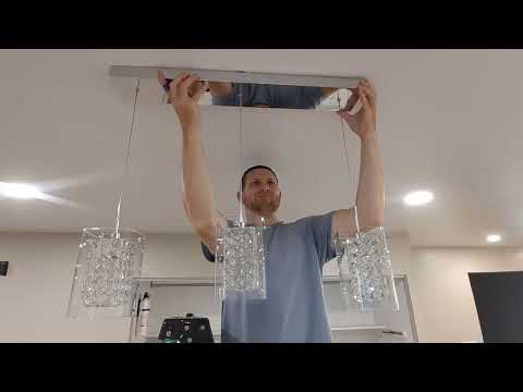 How to Install Artika Pendant Lights (Triple Crystal Cube)