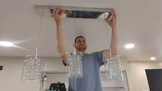 How to Install Artika Pendant Lights (Triple Crystal Cube)