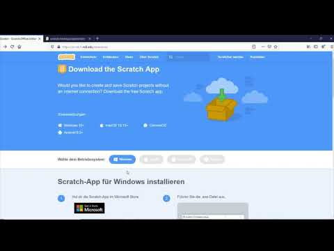 Scratch Tutorial deutsch Erklärvideo 1 Desktop App herunterladen und installieren