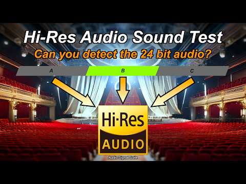 Hi-Res Audio 24bit Sound Test - Can you hear the difference? 🤔