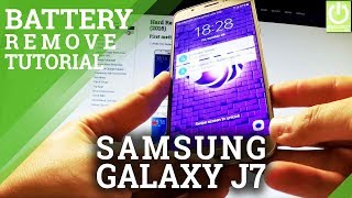 How to Open Back Cover and Remove Battery from SAMSUNG Galaxy J7 (2016)