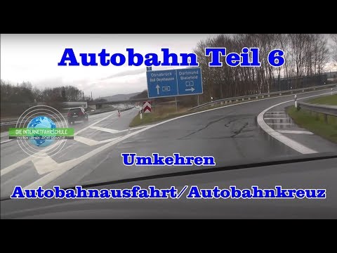 Motorway Part 6 - Turning at motorway junction/exit - Driving lesson - Test drive - Special drive