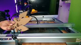 ikier k1 pro: 24w laser engraving machine test cutting
