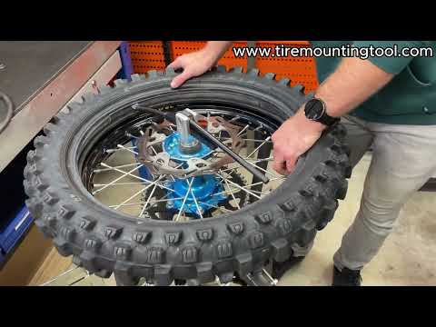 How to change a dirt bike tire using the TMT6 TireCharger Max tire changing machine - Instructions