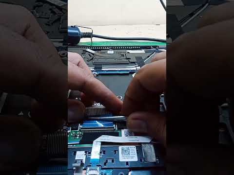 #shorts how to connect laptop keyboard ribbon cable. how to fix laptop keyboard connector.