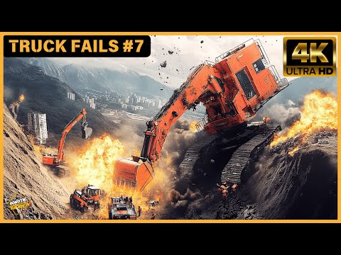 Dangerous Idiots Truck & Heavy Equipment Fails Compilation | Extreme Truck Idiots at Work #7 in 4K