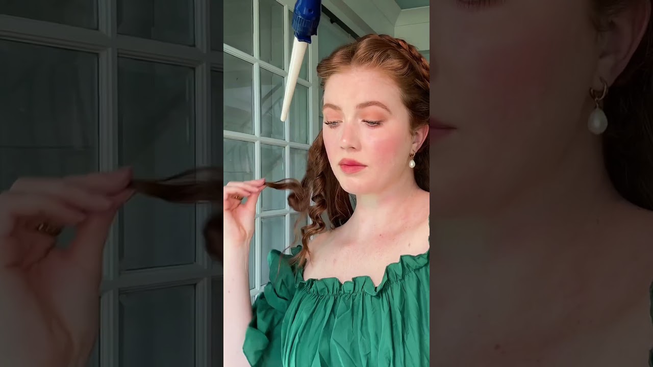 Medieval princess inspired hair ⚜️🏰🌿 I love this hairstyle #hairstyle #hairtutorial #princess