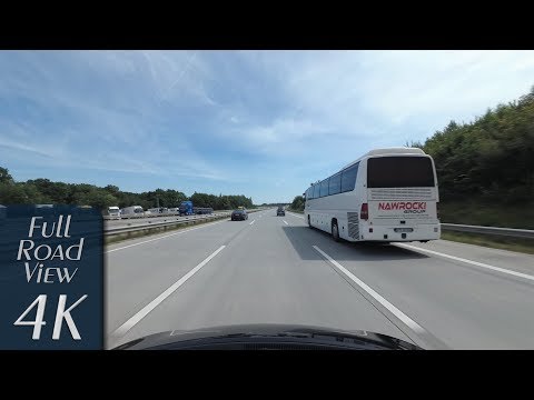 Schleswig-Holstein, Germany: Autobahn, A1, Reinfeld - Lübeck-Moisling - 4K (UHD/2160p/60p)