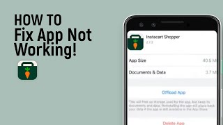 How to Fix Instacart Shopper App Not Working [easy]