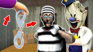 Granny Prisoner vs Huggy Wuggy cop vs Jail - funny horror animation (compilation 17)