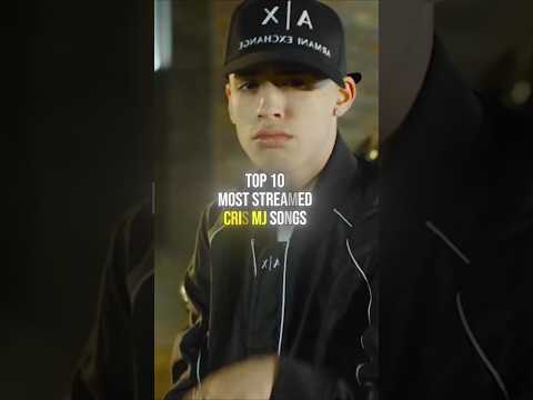 Top 10 MOST STREAMED Cris Mj songs 🎶📈 #shorts #crismj #latinsongs #floyymenor #latinartist #top10