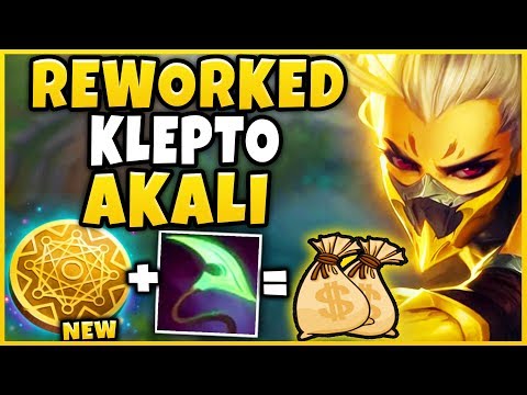 *NEW* MONEY MAKING AKALI BUILD (MAX BUILD IN 23 MINUTES) KLEPTO REWORK AKALI - League of Legends
