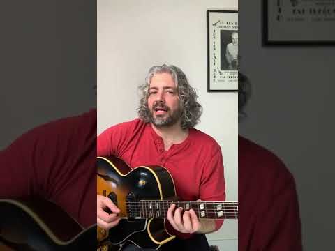 Quick Guitar Lesson - ii-V-I Johnny Smith Chordy Melody #short #chordmelody #johnnysmith