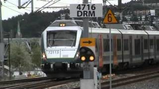 preview picture of video 'An hour at Drammen station (21-8-10).'