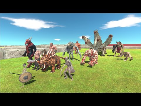 Infernals trying to escape from Fantasy Team - Animal Revolt Battle Simulator