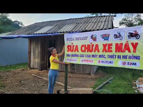 The girl renovated her residence to make a high billboard