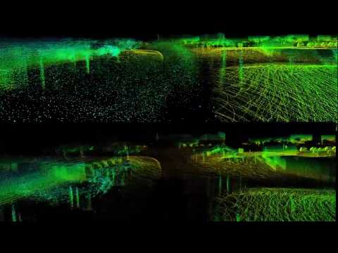 Autonomous Driving Lidar Maps with Snow - before and after filtering