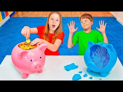 Nastya and Friends teach how to save money