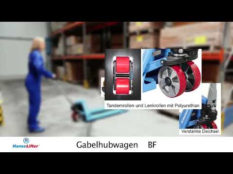 Hanselifter Hubwagen BF150030 Gabellänge 1500mm Tragkraft 3000kg-youtube_img