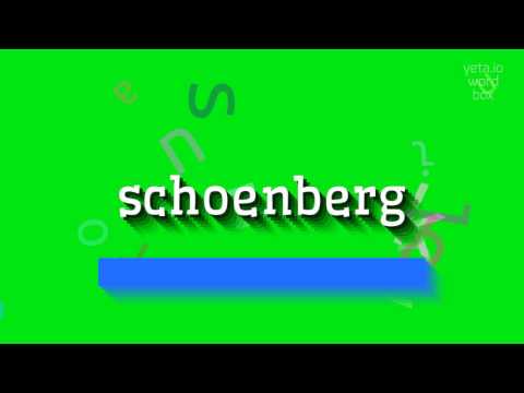 How to say "schoenberg"! (High Quality Voices)