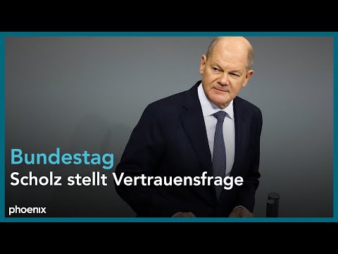 phoenix vor Ort: Scholz stellt Vertrauensfrage im Bundestag | 16.04.24