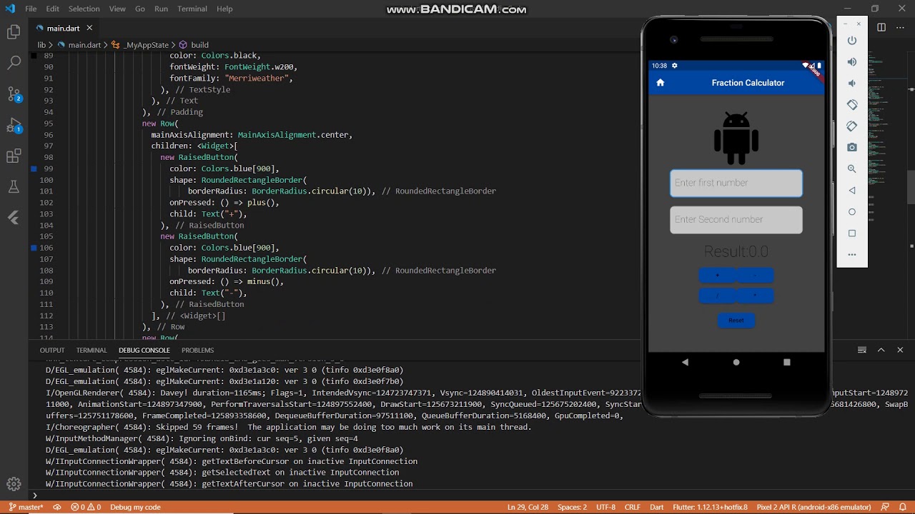 Flutter - Create a simple Calculator