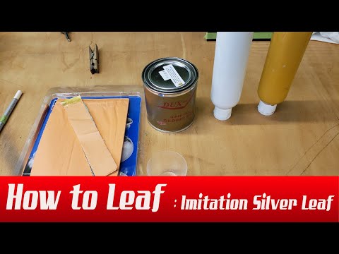How to leaf- Imitation Silver Leaf for beginners