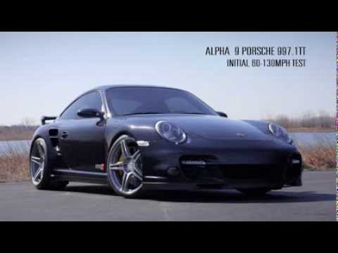 Alpha 9 Porsche 997TT Performance Package: 5.97 second 60-130mph - 93 Octane Pump Gas
