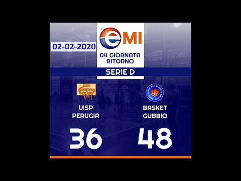 Perugia-Gubbio 36-48 Basket Serie D - 2 febbraio 2020