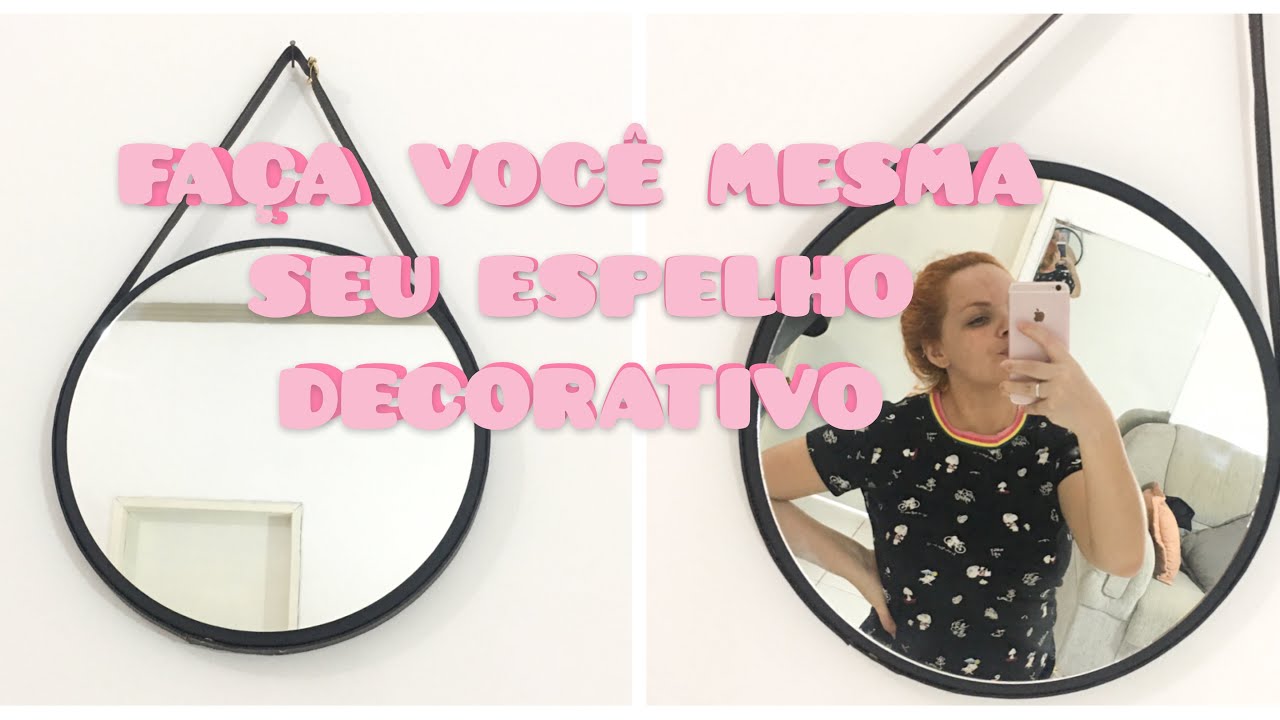ESPELHO DECORATIVO REDONDO (FAÇA VOCÊ MESMO) Bem blogueirinha