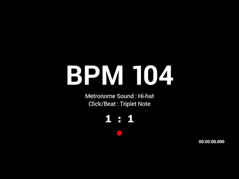 Metronome BPM 104 / Hi-hat / Triplet