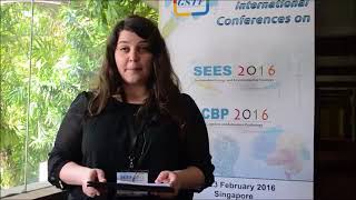 Ms. Elyssa Fawaz at SEES Conference 2016 by GSTF Singapore