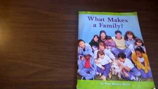 Kindergarten read aloud What Makes a Family