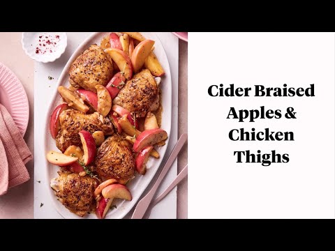 Cider Braised Chicken Thighs With The Creamiest Cauliflower Mash