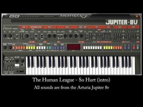 The Human League - So Hurt (intro) Arturia Jupiter 8v demo