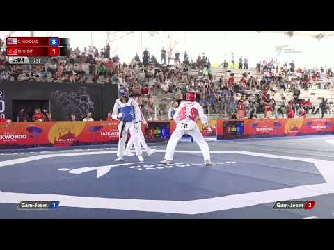 207 M-80kg R-32 NICKOLAS Carl alan USA 🔵 vs 🔴 YILDIZ Muhammed emin TUR I Rome 2022 WT GP