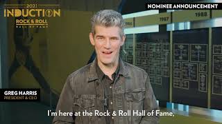 2021 Nominee Announcement - Rock &amp; Roll Hall of Fame