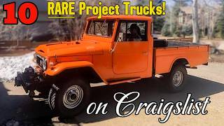10 Rare Vintage Project Trucks on Craigslist – Collector Opportunities!