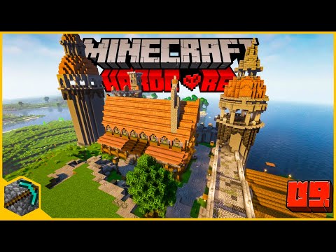 EPIC Medieval Tavern Build! Hardcore Minecraft #9