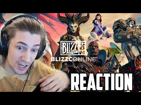xQc Reacts to BlizzCon 2021 - Overwatch 2, WoW Shadowlands, Diablo IV