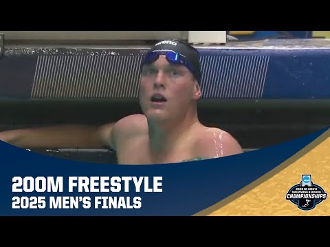 Record-setting men's 200 freestyle | 2025 NCAA swimming championships