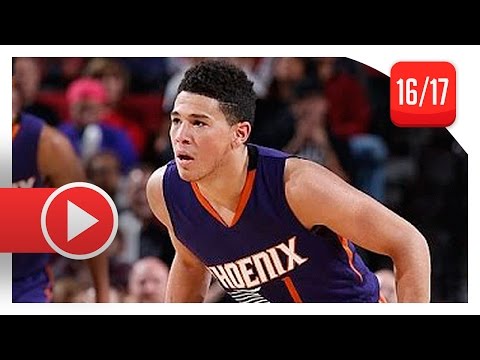Devin Booker Full PS Highlights at Trail Blazers (2016.10.07) - 34 Pts, FUTURE All-Star!