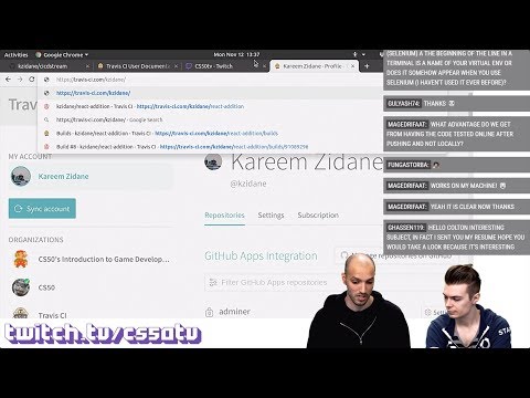 INTRO TO DEVOPS WITH TRAVIS CI - CS50 on Twitch, EP. 10
