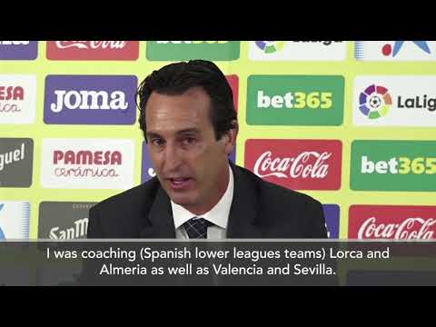 Unai Emery 'feels back at home' as he's presented as new Villarreal head coach.