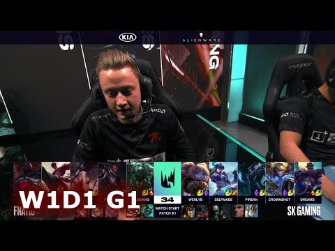 Fnatic vs SK Gaming | Week 1 Day 1 of S9 LEC Spring 2019 (ex-EULCS) | FNC vs SK W1D1