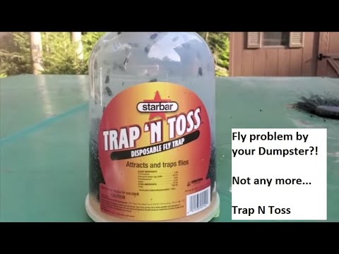 Trap 'N Toss Best Fly Trap Ever! by Starbar, Fly Problem? Not Any More!