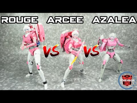 Comparison: FansToys Rouge VS Takara Tomy MP-51 Arcee VS Ocular Max Azalea