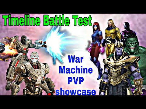 War Machine T3 Timeline Battle Test | War Machine New PVP Meta? - Marvel Future Fight